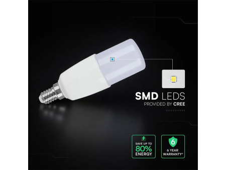 LAMPADINA LED T37 TUBOLARE 7.5W E14 3000K CREE