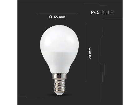 SKU 212756 VT-5154 V-TAC Lampadina LED E14 4,8W P45 per Google Home e Alexa con App V-Tac Smart RGB 3 in 1 Dimmerabile