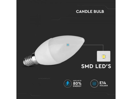 SKU 214166 VT-1818 V-TAC Lampadina LED E14 3,7W Candela 4000K