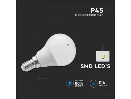 SKU 214174 VT-1819-N V-TAC Lampadina LED E14 3,7W P45 4000K