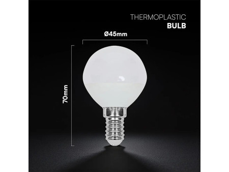 SKU 2141746 VT-1819 V-TAC PRO Lampadina LED Chip CREE E14 3,7W P45 4000K