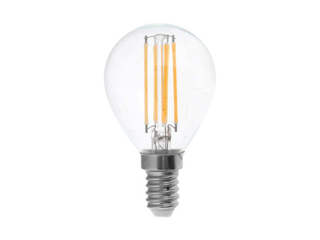 SKU 214300 VT-1996 V-TAC Lampadina LED E14 4W P45 Filamento 3000K