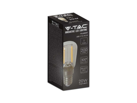 SKU 214445 VT-1952 V-TAC Lampadina LED E14 2W ST26 Filamento 4000K