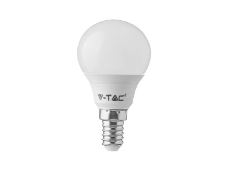 SKU 217357 VT-2156 V-TAC Lampadina LED E14 4,5W P45 3000K (Box 3 Pezzi)