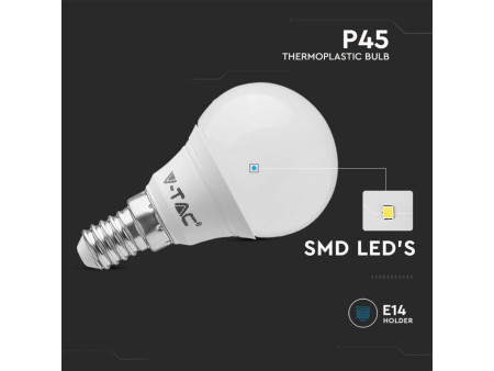 SKU 217358 VT-2156 V-TAC Lampadina LED E14 4,5W P45 4000K (Box 3 Pezzi)