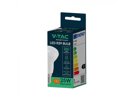 SKU 23893 VT-239-N V-TAC Lampadina LED E14 2.9W R39 3000K