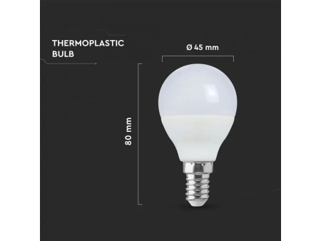 SKU 24019 VT-270 V-TAC Lampadina LED E14 6,5W P45 4000K