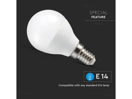 SKU 2756 VT-5154 V-TAC Lampadina LED E14 4,5W P45 con Google Home e Alexa con App V-Tac Smart RGB e 3 in 1 Dimmerabile