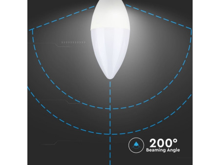 SKU 4258 VT-1855 V-TAC Lampadina LED E14 6W Candela 4000K