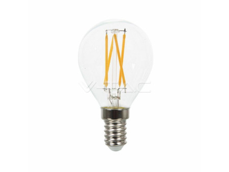 SKU 43001 VT-1996 V-TAC Lampadina LED E14 4W 100LM/W P45 Filamento Incrociato 2700K