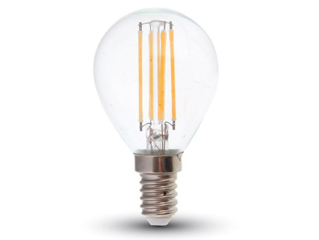 SKU 4394 VT-1996D V-TAC Lampadina LED E14 4W 100LM/W P45 Filamento 2700K Dimmerabile