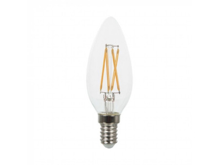 SKU 44141 VT-1986 V-TAC Lampadina LED E14 4W Candela Filamento Incrociato 6400K
