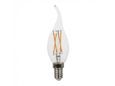 SKU 44291 VT-1997 V-TAC Lampadina LED E14 4W Candela a Fiamma Filamento 4000K