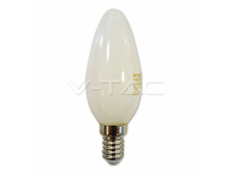 SKU 7103 VT-1924 V-TAC Lampadina LED E14 4W Candela Filamento Bianco 6400K