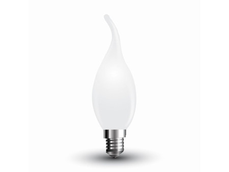 SKU 7104 VT-1927 V-TAC Lampadina LED E14 4W Candela a Fiamma Filamento 2700K