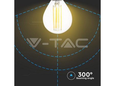 SKU 7366 VT-2184 V-TAC Lampadina LED E14 4W 100LM/W P45 Filamento 2700K (Blister 2 Pezzi)