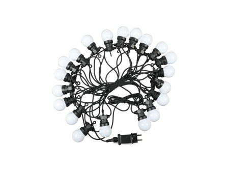 SKU 7439 VT-71020 V-TAC Catenaria LED 10m con 20 Lampadine 10W con Schuko Bianca 3000K IP44