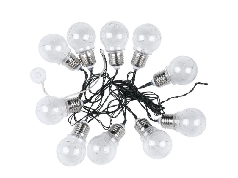 SKU 8559 VT-71010 V-TAC Catenaria LED Solare 5m per 10 Lampadine E27 IP44