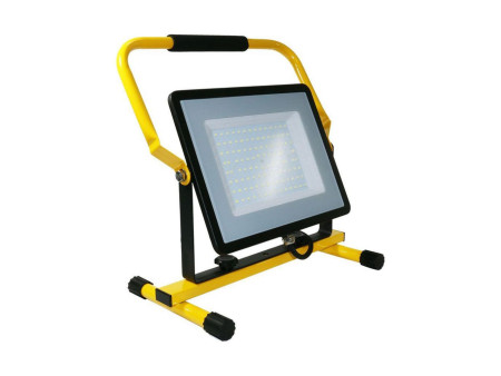 SKU 20125 VT-109 V-TAC PRO Faro LED SMD Chip Samsung da Cantiere 100W Giallo/Nero Cavo 3m Spina UE 6400K