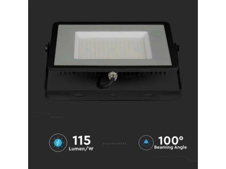 SKU 21766 VT-106-B V-TAC PRO Faro LED SMD Chip Samsung 100W 115LM/W Nero 4000K IP65