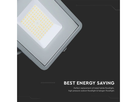 SKU 21770 VT-106-G V-TAC PRO Faro LED SMD Chip Samsung 100W 115LM/W Grigio 4000K IP65