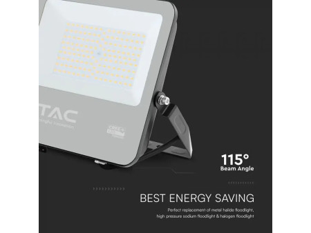 SKU 232006 VT-44101 V-TAC PRO Faro LED SMD Chip CREE 100W 135LM/W Slim Cavo 1m Nero 3000K IP65
