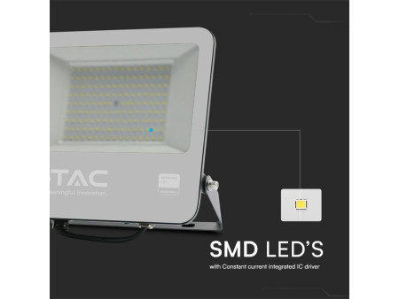 SKU 23441 VT-44104 V-TAC PRO Faro LED SMD Chip Samsung 100W Cavo 1m Nero 6500K IP65