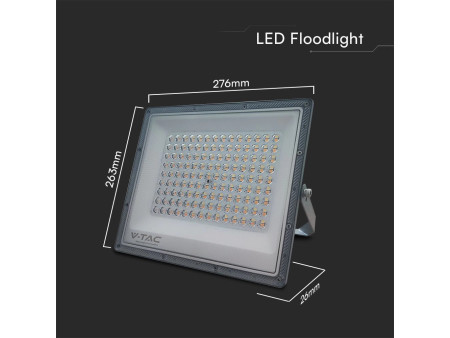 SKU 23615 VT-44100 V-TAC Faro LED SMD 100W con Driver Integrato LED Sostituibili Grigio Scuro CCT IP65