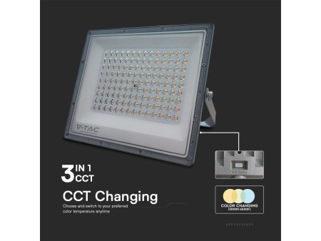 SKU 23615 VT-44100 V-TAC Faro LED SMD 100W con Driver Integrato LED Sostituibili Grigio Scuro CCT IP65