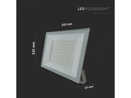 SKU 23979 VT-44109 V-TAC Faro LED SMD 100W Slim E-Series con Driver Integrato Bianco 4000K IP65