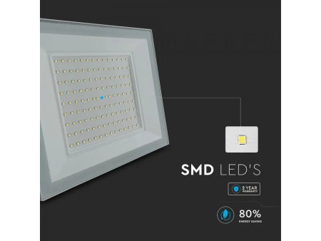 SKU 23979 VT-44109 V-TAC Faro LED SMD 100W Slim E-Series con Driver Integrato Bianco 4000K IP65
