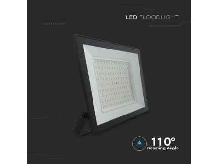 SKU 23980 VT-44109 V-TAC Faro LED SMD 100W Slim E-Series con Driver Integrato Nero 4000K IP65