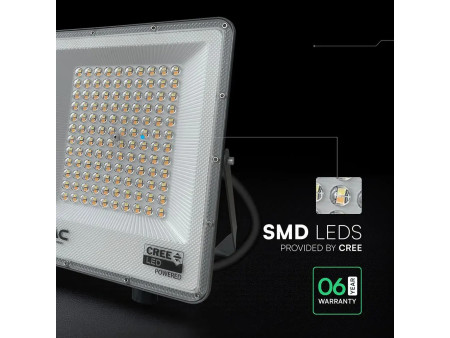 SKU 240716 VT-44110CCT V-TAC PRO Faro LED SMD Chip CREE 100W Driver Integrato Nero CCT IP65