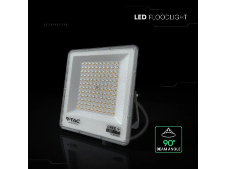 SKU 240716 VT-44110CCT V-TAC PRO Faro LED SMD Chip CREE 100W Driver Integrato Nero CCT IP65