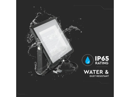 SKU 412 VT-100-B V-TAC PRO Faro LED SMD Chip Samsung 100W Nero 3000K IP65