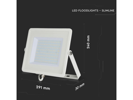 SKU 415 VT-100-W V-TAC PRO Faro LED SMD Chip Samsung 100W Bianco 3000K IP65