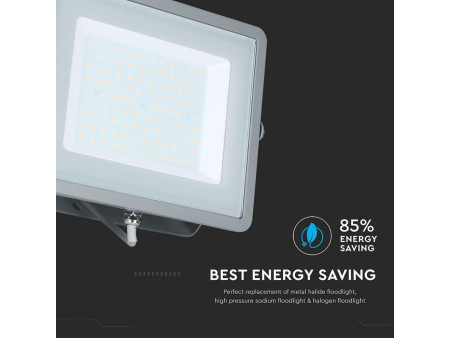 SKU 474 VT-100-G V-TAC PRO Faro LED SMD Chip Samsung 100W Grigio 6400K IP65