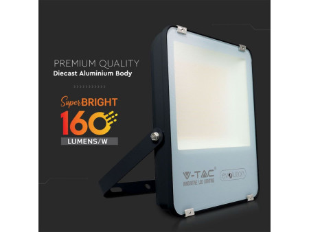 SKU 5921 VT-49161 V-TAC Faro LED SMD 100W 160LM/W Nero 6400K IP65