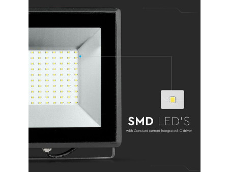 SKU 5966 VT-40101 V-TAC Faro LED SMD 100W E-Series Nero 6500K IP65