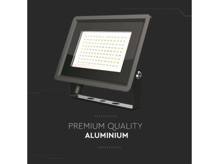 SKU 6721 VT-49104 V-TAC Faro LED SMD 100W F-Series con Driver IC Integrato Nero 3000K IP65