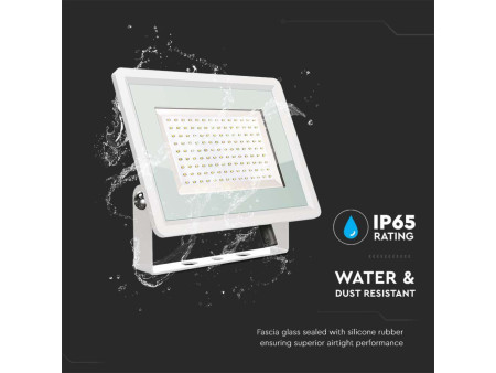 SKU 6725 VT-49104 V-TAC Faro LED SMD 100W F-Series con Driver IC Integrato Bianco 4000K IP65