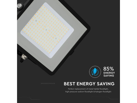 SKU 767 VT-106-B V-TAC PRO Faro LED SMD Chip Samsung 100W 120LM/W Nero 6400K IP65