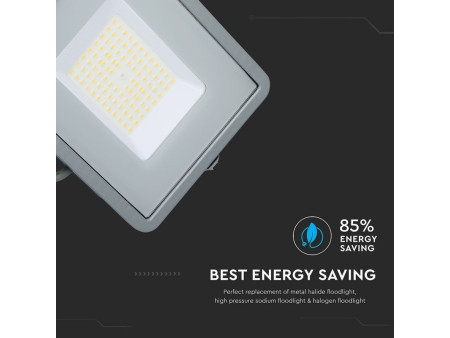 SKU 770 VT-106-G V-TAC PRO Faro LED SMD Chip Samsung 100W 120LM/W Grigio 4000K IP65