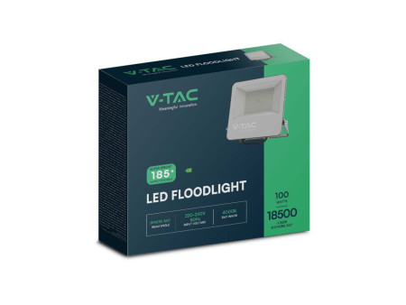 SKU 9894 VT-44105 V-TAC PRO Faro LED SMD 100W 185LM/W Nero 4000K IP65