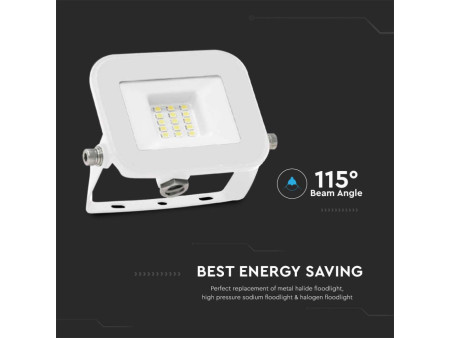 SKU 10013 VT-44010 V-TAC PRO Faro LED SMD Chip Samsung 10W PRO-S Bianco 6500K IP65