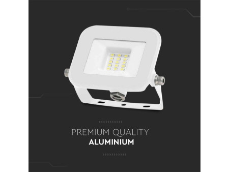 SKU 10013 VT-44010 V-TAC PRO Faro LED SMD Chip Samsung 10W PRO-S Bianco 6500K IP65