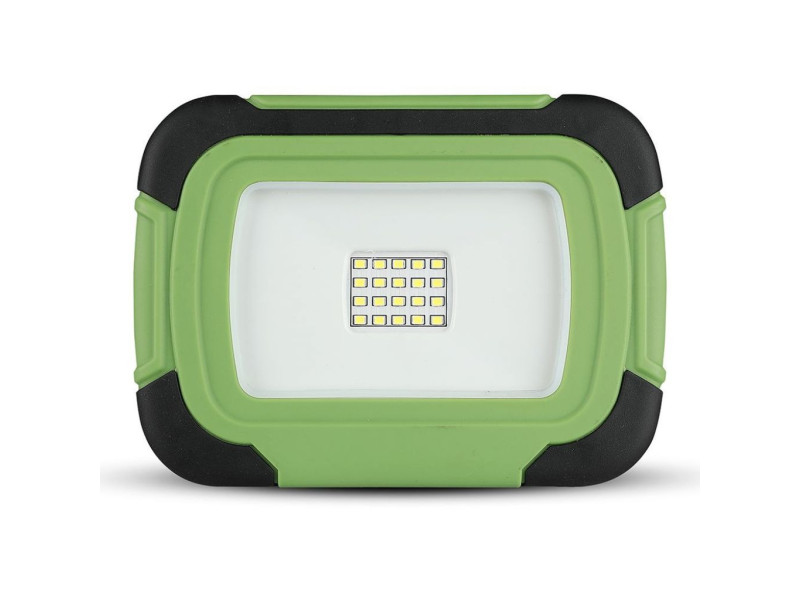 SKU 20037 VT-10-R V-TAC PRO Faro LED Chip Samsung 10W Ricaricabile 4000K IP44