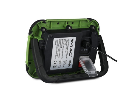 SKU 20037 VT-10-R V-TAC PRO Faro LED Chip Samsung 10W Ricaricabile 4000K IP44