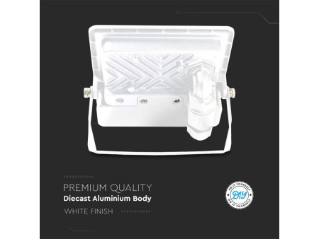 SKU 20272 VT-128S V-TAC PRO Faro LED SMD Chip Samsung 20W con Sensore PIR Bianco 4000K IP65