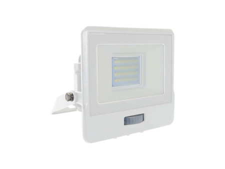 SKU 20273 VT-128S V-TAC PRO Faro LED SMD Chip Samsung 20W con Sensore PIR Bianco 6500K IP65